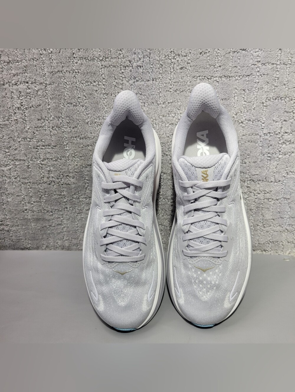 Hoka One One Clifton 10 Womens Size US 7.5B Ash Gray/Foggy Gray Athletic Shoes - Picture 7 of 15